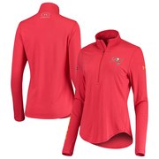 Tampa Bay Buccaneers Under Armour Women's Combine Authentic Favorites Half-Zip Jacket – Red