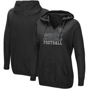 Add Oakland Raiders Majestic Women's Quick Out V-Neck Hoodie – Black To Your NFL Collection