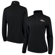 Baltimore Ravens Vineyard Vines Women's Shep Shirt Quarter-Zip Pullover Jacket – Black