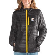 Add Pittsburgh Steelers G-III 4Her by Carl Banks Women's Formation Packable Full-Zip Jacket - Black To Your NFL Collection