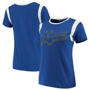 Add Los Angeles Rams Junk Food Women's Retro Sport T-Shirt – Royal/White To Your NFL Collection