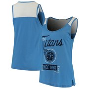 Add Tennessee Titans Junk Food Women's Sideline Tank Top – Light Blue To Your NFL Collection