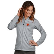 Add Cleveland Browns Women's Antigua Full-Zip Golf Jacket - Gray To Your NFL Collection