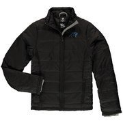 Add Carolina Panthers Girls Youth Cheer Squad Ultra Lite Full-Zip Jacket - Black To Your NFL Collection