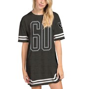 Add Oakland Raiders Junk Food Women's Varsity Stripe Tri-Blend Dress – Heathered Black To Your NFL Collection