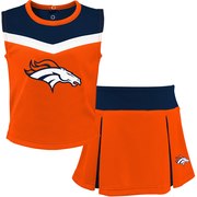 Add Denver Broncos Youth Two-Piece Spirit Cheerleader Set - Orange/Navy To Your NFL Collection