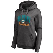 Add Miami Dolphins NFL Pro Line Women's Victory Script Pullover Hoodie - To Your NFL Collection