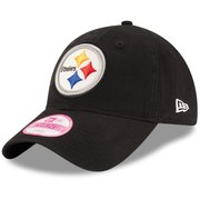 Add Pittsburgh Steelers New Era Women's Team Glisten 9TWENTY Adjustable Hat - Black To Your NFL Collection