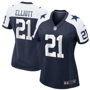 Add Ezekiel Elliott Dallas Cowboys Nike Women's Alternate Game Jersey - Navy To Your NFL Collection