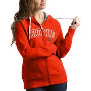 Add Cleveland Browns Antigua Women's Victory Full-Zip Hoodie - Orange To Your NFL Collection