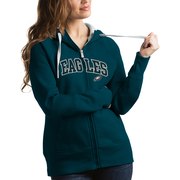 Add Philadelphia Eagles Antigua Women's Victory Full-Zip Hoodie - Midnight Green To Your NFL Collection