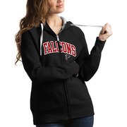 Add Atlanta Falcons Antigua Women's Victory Full-Zip Hoodie - Black To Your NFL Collection