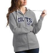 Add Indianapolis Colts Antigua Women's Victory Full-Zip Hoodie - Gray To Your NFL Collection