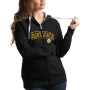 Add Pittsburgh Steelers Antigua Women's Victory Full-Zip Hoodie - Black To Your NFL Collection