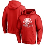 Add Kansas City Chiefs NFL Pro Line Faith Family Pullover Hoodie - Red To Your NFL Collection