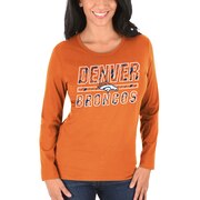 Add Denver Broncos Majestic Women's Quick Out Long Sleeve T-Shirt - Orange To Your NFL Collection