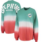 Add Miami Dolphins NFL Pro Line by Fanatics Branded Women's Spirit Jersey Long Sleeve T-Shirt - Aqua/Orange To Your NFL Collection