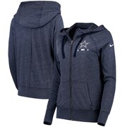 Add Dallas Cowboys Nike Women's Gym Vintage Full-Zip Hoodie - Navy To Your NFL Collection