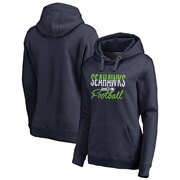 Add Seattle Seahawks NFL Pro Line by Fanatics Branded Women's Free Line Pullover Hoodie - College Navy To Your NFL Collection