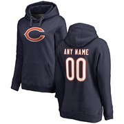 Add Chicago Bears NFL Pro Line Women's Any Name & Number Logo Personalized Pullover Hoodie - Navy To Your NFL Collection