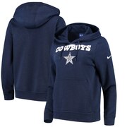 Add Dallas Cowboys Nike Women's Club Tri-Blend Pullover Hoodie - Navy To Your NFL Collection