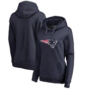 Add New England Patriots NFL Pro Line by Fanatics Branded Women's Splatter Logo Pullover Hoodie - Navy To Your NFL Collection