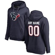 Add Houston Texans NFL Pro Line Women's Any Name & Number Logo Personalized Pullover Hoodie - Navy To Your NFL Collection