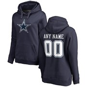 Add Dallas Cowboys NFL Pro Line by Fanatics Branded Women's Personalized Name & Number Pullover Hoodie - Navy To Your NFL Collection