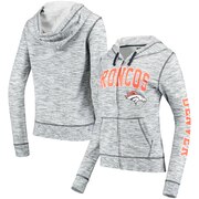 Add Denver Broncos 5th & Ocean by New Era Women's Athletic Space Dye Full-Zip Hoodie - Navy To Your NFL Collection