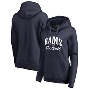 Order Los Angeles Rams NFL Pro Line by Fanatics Branded Women's Victory Script Pullover Hoodie - Navy at low prices.