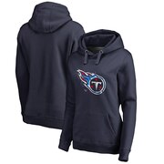 Add Tennessee Titans NFL Pro Line by Fanatics Branded Women's Splatter Logo Pullover Hoodie - Navy To Your NFL Collection