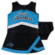 Add Carolina Panthers Girls Infant Cheer Captain Jumper Dress – Black/Blue To Your NFL Collection