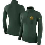 Add Green Bay Packers Nike Women's Team Logo Half-Zip Pullover Jacket - Green To Your NFL Collection