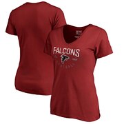 Add Atlanta Falcons NFL Pro Line by Fanatics Branded Women's Live For It Tri-Blend V-Neck T-Shirt - Red To Your NFL Collection