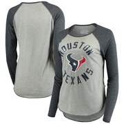 Add Houston Texans Touch by Alyssa Milano Women's Line Drive T-Shirt – Gray/Navy To Your NFL Collection