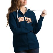 Add Denver Broncos Antigua Women's Victory Full-Zip Hoodie - Navy To Your NFL Collection