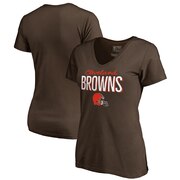 Order Cleveland Browns NFL Pro Line by Fanatics Branded Women's Nostalgia T-Shirt - Brown at low prices.