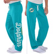 Add Miami Dolphins G-III 4Her by Carl Banks Women's Scrimmage Fleece Pants - Aqua To Your NFL Collection