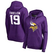 Add Adam Thielen Minnesota Vikings NFL Pro Line by Fanatics Branded Women's Player Icon Name & Number Pullover Hoodie – Purple To Your NFL Collection