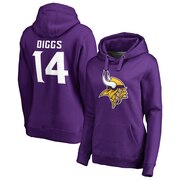 Add Stefon Diggs Minnesota Vikings NFL Pro Line by Fanatics Branded Women's Player Icon Name & Number Pullover Hoodie – Purple To Your NFL Collection