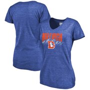 Add Denver Broncos NFL Pro Line Women's Hometown Collection Tri-Blend V-Neck T-Shirt - Heathered Royal To Your NFL Collection