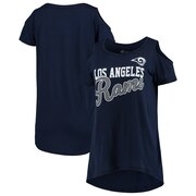 Order Los Angeles Rams G-III 4Her by Carl Banks Women's Make the Cut Scoop Neck Cold Shoulder T-Shirt – Navy at low prices.