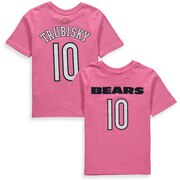 Add Mitchell Trubisky Chicago Bears Girls Preschool Player Mainliner Name & Number T-Shirt – Pink To Your NFL Collection