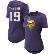 Add Adam Thielen Minnesota Vikings Majestic Threads Women's Hilo Hooded Name & Number Tri-Blend T-Shirt – Purple To Your NFL Collection