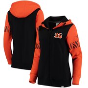 Add Cincinnati Bengals NFL Pro Line by Fanatics Branded Women's Iconic Fleece Full-Zip Hoodie – Black/Orange To Your NFL Collection