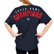 Add New England Patriots NFL Pro Line by Fanatics Branded Women's Super Bowl LIII Champions Spirit Jersey V-Neck T-Shirt - Navy To Your NFL Collection