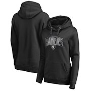 Add Oakland Raiders NFL Pro Line by Fanatics Branded Women's Plus Size Arch Smoke Pullover Hoodie To Your NFL Collection