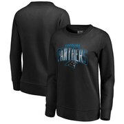 Add Carolina Panthers NFL Pro Line by Fanatics Branded Women's Arch Smoke Crew Neck Fleece Sweatshirt - Black To Your NFL Collection