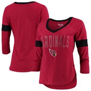 Add Arizona Cardinals Touch by Alyssa Milano Women's Ultimate Fan 3/4 Sleeve Raglan T-Shirt - Cardinal To Your NFL Collection