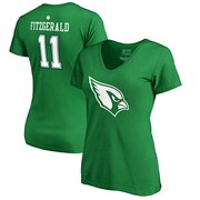 Add Larry Fitzgerald Arizona Cardinals NFL Pro Line by Fanatics Branded Women's St. Patrick's Day Icon V-Neck Name & Number T-Shirt - Kelly Green To Your NFL Collection